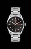 Tag Heuer Carrera Day Date Black Dial Silver Steel Strap Watch for Men - WBN2013.BA0640