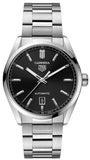 Tag Heuer Carrera Date Black Dial Silver Steel Strap Watch for Men - WBN2110.BA0639