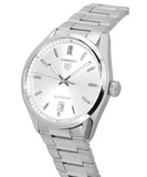 Tag Heuer Carrera Date Silver Dial Silver Steel Strap Watch for Women - WBN2111.BA0639