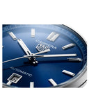 Tag Heuer Carrera Date Blue Dial Silver Steel Strap Watch for Men - WBN2112.BA0639