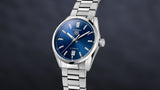 Tag Heuer Carrera Date Blue Dial Silver Steel Strap Watch for Men - WBN2112.BA0639