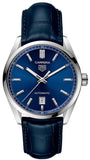 Tag Heuer Carrera Date Blue Dial Blue Leather Strap Watch for Men - WBN2112.FC6504