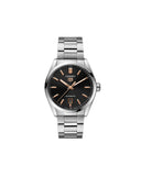 Tag Heuer Carrera Black Dial Silver Steel Strap Watch for Men - WBN2113.BA0639