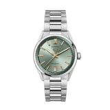 Tag Heuer Carrera Date Automatic 18K Green Dial Silver Steel Strap Watch for Women - WBN2312.BA0001