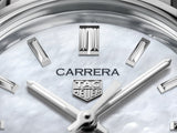 Tag Heuer Carrera Mother of Pearl Dial Silver Steel Strap Watch for Women - WBN2410.BA0621