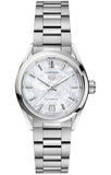 Tag Heuer Carrera Mother of Pearl Dial Silver Steel Strap Watch for Women - WBN2410.BA0621