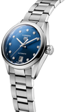 Tag Heuer Carrera Diamonds Blue Dial Silver Steel Strap Watch for Women - WBN2413.BA0621