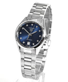 Tag Heuer Carrera Diamonds Blue Dial Silver Steel Strap Watch for Women - WBN2413.BA0621