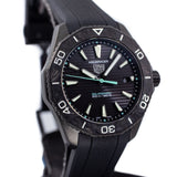 Tag Heuer Aquaracer Professional 200 Solargraph Quartz Black Dial Black Rubber Strap Watch for Men - WBP1112.FT6199