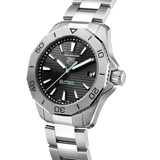 Tag Heuer Aquaracer Professional 200 Solargraph Quartz Black Dial Silver Steel Strap Watch for Men - WBP1114.BA0000