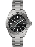 Tag Heuer Aquaracer Professional 200 Solargraph Quartz Black Dial Silver Steel Strap Watch for Men - WBP1180.BF0000