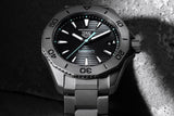 Tag Heuer Aquaracer Professional 200 Solargraph Quartz Black Dial Silver Steel Strap Watch for Men - WBP1180.BF0000