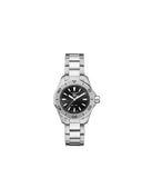 Tag Heuer Aquaracer Professional 200 Quartz Black Dial Silver Steel Strap Watch for Women - WBP1410.BA0622