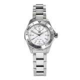 Tag Heuer Aquaracer Professional 200 Quartz White Dial Silver Steel Strap Watch for Women - WBP1411.BA0622