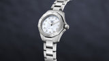 Tag Heuer Aquaracer Professional 200 Quartz Diamond Mother of Pearl Dial Silver Steel Strap Watch for Women - WBP1416.BA0622