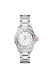 Tag Heuer Aquaracer Professional 200 Quartz Diamonds Mother of Pearl Dial Silver Steel Strap Watch for Women - WBP1451.BA0622