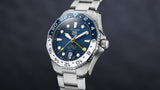 Tag Heuer Aquaracer Professional 300 GMT Automatic Blue Dial Silver Steel Strap Watch for Men - WBP2010.BA0632