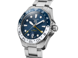 Tag Heuer Aquaracer Professional 300 GMT Automatic Blue Dial Silver Steel Strap Watch for Men - WBP2010.BA0632