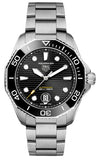 Tag Heuer Aquaracer Professional 300 Automatic Black Dial Silver Steel Strap Watch for Men - WBP201A.BA0632