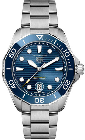 Tag Heuer Aquaracer Professional 300 Automatic Blue Dial Silver Steel Strap Watch for Men - WBP201B.BA0632