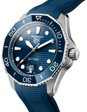 Tag Heuer Aquaracer Professional 300 Automatic Blue Dial Blue Rubber Strap Watch for Men - WBP201B.FT6198