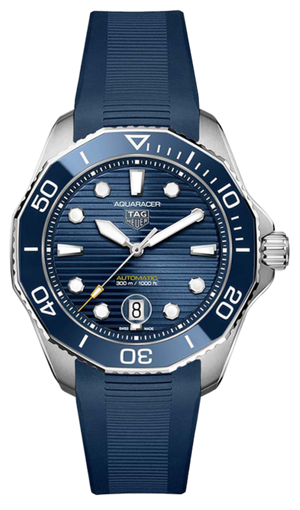 Tag Heuer Aquaracer Professional 300 Automatic Blue Dial Blue Rubber Strap Watch for Men - WBP201B.FT6198