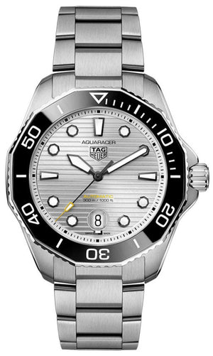 Tag Heuer Aquaracer Professional 300 Automatic Silver Dial Silver Steel Strap Watch for Men - WBP201C.BA0632