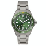 Tag Heuer Aquaracer Professional 300 Automatic Green Dial Silver Steel Strap Watch for Men - WBP208B.BF0631