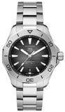 Tag Heuer Aquaracer Professional 200 Automatic Black Dial Silver Steel Strap Watch for Men - WBP2110.BA0627