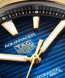 Tag Heuer Aquaracer Professional 200 Automatic 18K Yellow Gold Blue Dial Blue Rubber Strap Watch for Men - WBP5152.FT6210