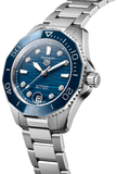 Tag Heuer Aquaracer Professional 300 Automatic Diamonds Blue Dial Silver Steel Strap Watch for Women - WBP231B.BA0618