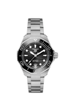 Tag Heuer Aquaracer Professional 300 Automatic Black Dial Silver Steel Strap Watch for Women - WBP231D.BA0626