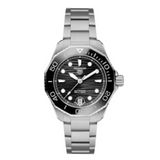 Tag Heuer Aquaracer Professional 300 Automatic Black Dial Silver Steel Strap Watch for Women - WBP231D.BA0626