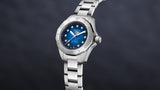 Tag Heuer Aquaracer Professional 200 Automatic Diamond Blue Dial Silver Steel Strap Watch for Women - WBP2411.BA0622