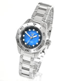 Tag Heuer Aquaracer Professional 200 Automatic Diamond Blue Dial Silver Steel Strap Watch for Women - WBP2411.BA0622