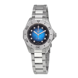 Tag Heuer Aquaracer Professional 200 Automatic Diamond Blue Dial Silver Steel Strap Watch for Women - WBP2411.BA0622