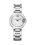 Cartier Ballon Bleu de Cartier Diamonds Silver Dial Silver Steel Strap Watch for Women - WE902073