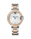 Cartier Ballon Bleu De Cartier Diamonds Mother of Pearl Dial Two Tone Steel Strap Watch for Women - W3BB0025