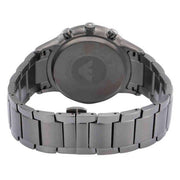 Emporio Armani Renato Chronograph Quartz Blue Dial Black Steel Strap Watch For Men - AR11215