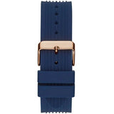 Guess Poseidon Blue Dial Blue Rubber Strap Watch for Men - GW0057G2