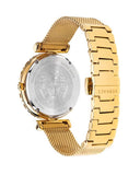 Versace Palazzo Empire Greca White Dial Gold Mesh Bracelet Watch for Women - VEDV00619