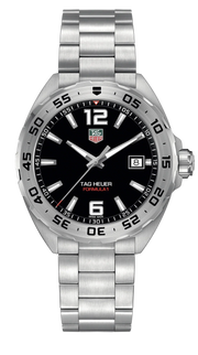 Tag Heuer Formula 1 Black Dial Silver Steel Strap Watch for Men - WAZ1112.BA0875