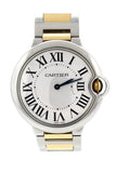 Cartier Ballon Bleu Silver Dial Two Tone Steel Strap Watch for Unisex Watch - W69008Z3