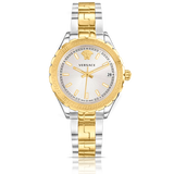 Versace Hellenyium Silver Dial Two Tone Steel Strap Watch for Women - V12030015