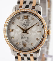 Omega De Ville Prestige Quartz Diamonds Silver Dial Two Tone Steel Strap Watch for Women - 424.25.27.60.52.001