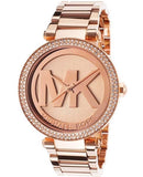 Michael Kors Parker Pink Dial Pink Steel Strap Watch for Women - MK6176