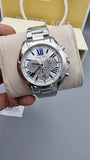 Michael Kors Bradshaw Quartz Silver Dial Silver Steel Strap Watch For Women - MK6320