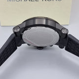 Michael Kors Dylan Black Dial Black Rubber Strap Watch for Men - MK8152