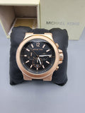 Michael Kors Dylan Black Dial Black Rubber Strap Watch for Men - MK8184