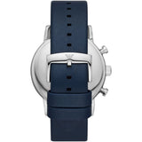 Emporio Armani Luigi Chronograph Blue Dial Blue Leather Strap Watch For Men - AR11451